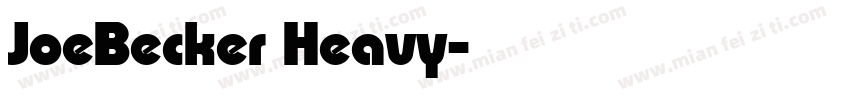 JoeBecker Heavy字体转换